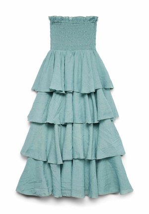 Vero Moda VMDELILAH SMOCK RUFFLE - Ballkleid - dusty turquoise
