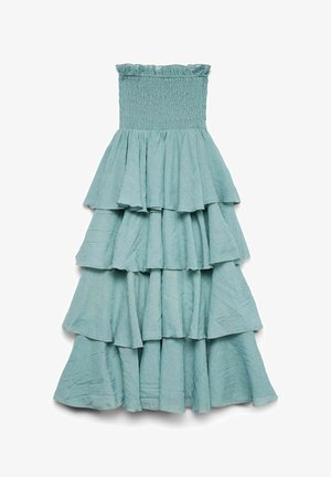Vero Moda VMDELILAH SMOCK RUFFLE - Ballkleid - dusty turquoise