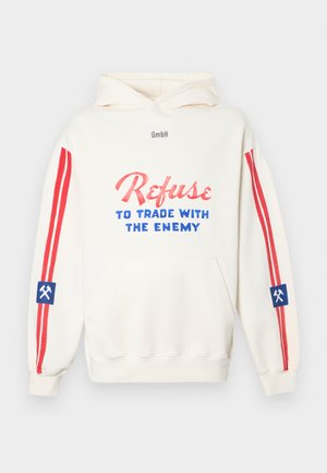 REFUSE HOODIE BRUSHBACK UNISEX - Sportska majica - off white