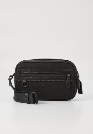 THEO CAMERA BAG IN SIGNATURE - Cross body bag - black