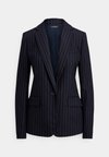STRIPED WOOL-BLEND TWILL BLAZER - Σακάκι - navy/cream