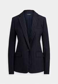 STRIPED WOOL-BLEND TWILL BLAZER - Blazer - navy/cream