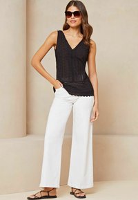 Lipsy BRODERIE REGULAR FIT - Pluus - black