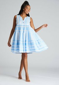 South Beach COVER UP JACQUARD SLEEVELSS - Vardagsklänning - blue