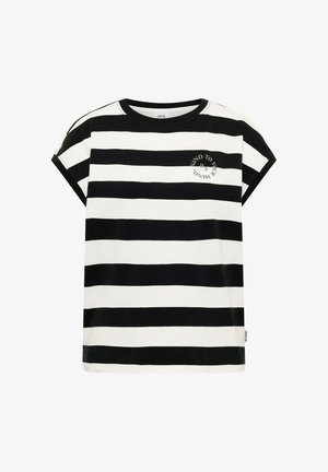 Cecil, T-SHIRT MIT STREIFEN UND PRINTDETAIL - T-shirts print - palm breeze green