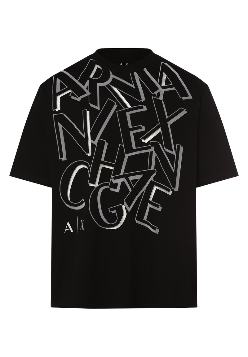 Armani Exchange Schwarzes Damen T Shirt Mit Print Aus Weicher Baumwolle main image 1