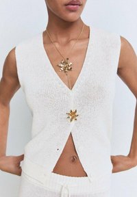 Mango - OPENWORK - Brezrokavnik - white Miniaturna slika 1