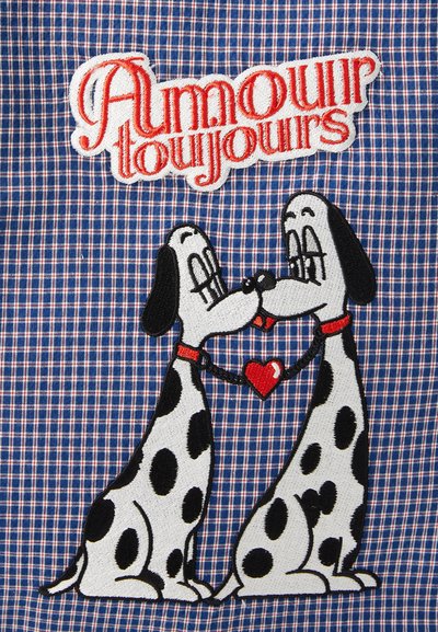 Carne Bollente THE DOGGY BAG UNISEX - Geantă de pânză - blue check