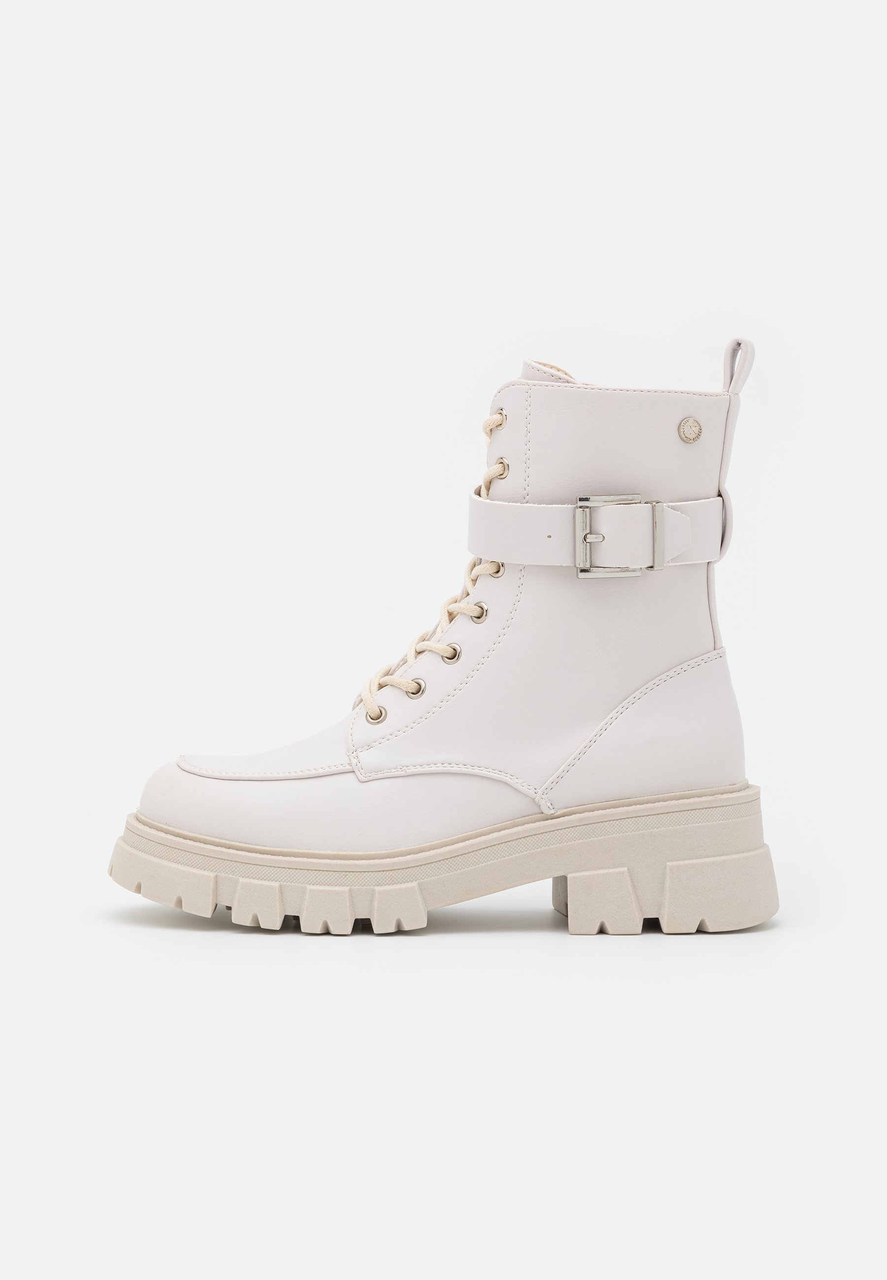 XTI Botines con plataforma - ice/blanco - Zalando.es