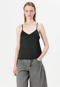 Vero Moda VMMERLE SINGLET - Topper - black