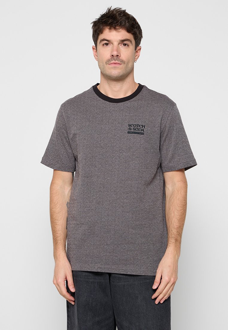 Scotch & Soda T-shirt basic grijs