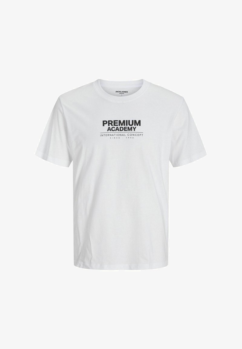 Jack Jones PREMIUM RUNDHALS T shirt Print White wit Zalando be jack-jones-premium-rundhals-t-shirt-print-white-wit-zalando-be