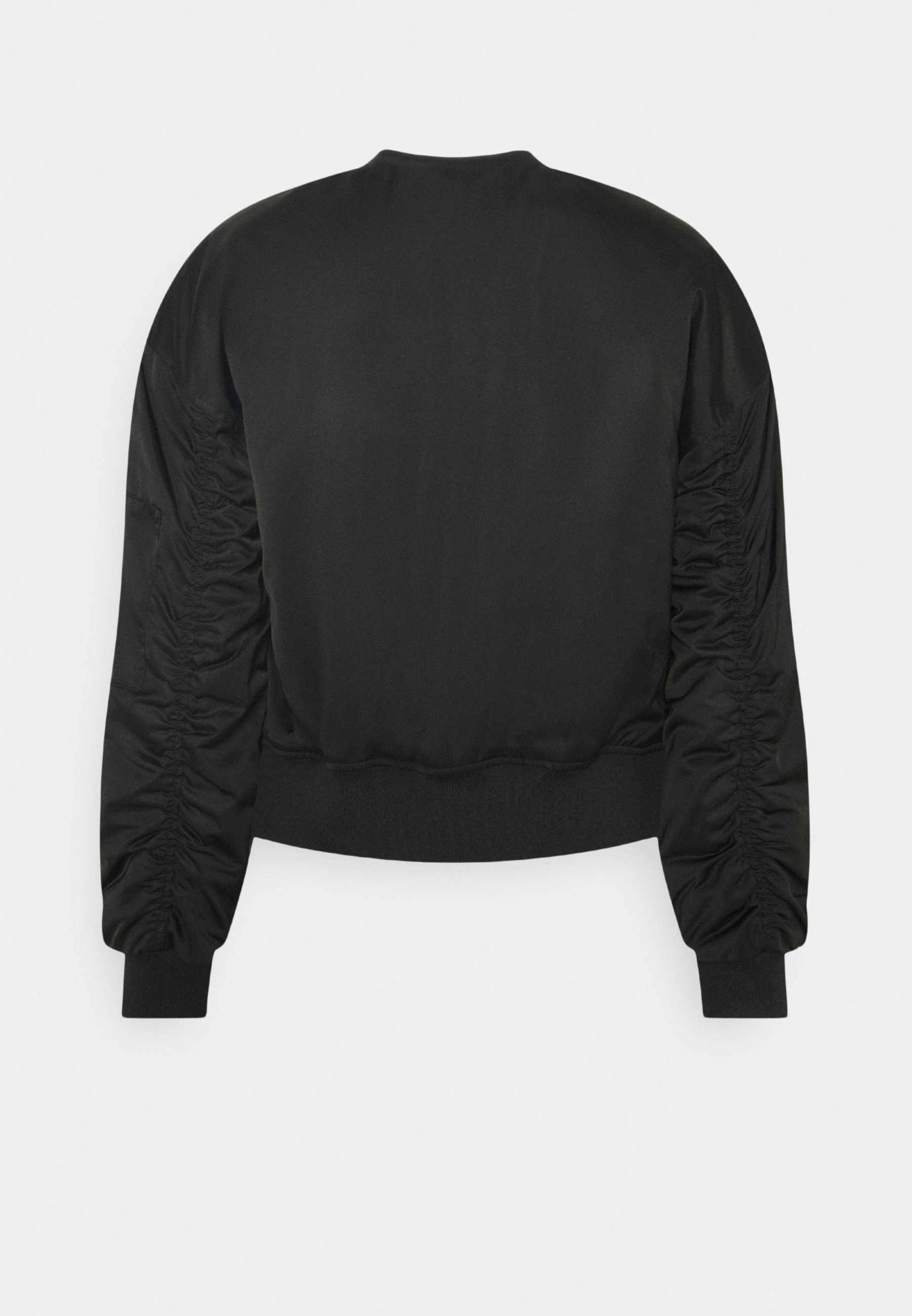 petite black bomber jacket