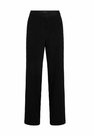 KARL LAGERFELD, RHINESTONE TAILORED - Pantalon classique - black