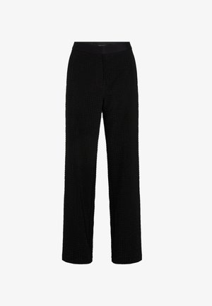 KARL LAGERFELD, RHINESTONE TAILORED - Pantalon classique - black