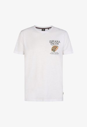 Petrol Industries, BACK PRINT TIJUANA - Printtipaita - bright white