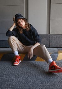 Jordan W J FLIGHT HOODIE CORE - Kapucnis pulóver - black/white