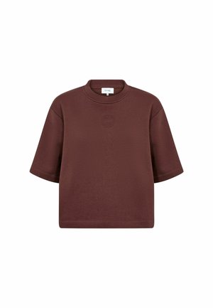 Levete Room, LR-NUKA 28 - T-shirt basique - bitter chocolate