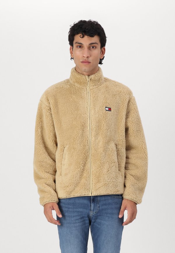 BADGE FLUFFY - Fleece jacket - relic tan