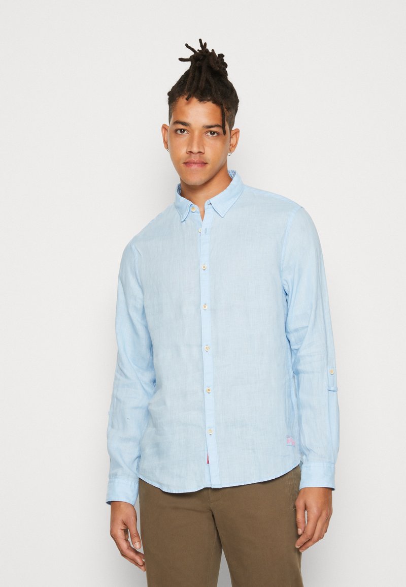 Scotch & Soda SHIRT WITH SLEEVE ROLL-UP - Camisa - sky