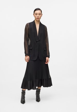 KARL LAGERFELD SARABANDE SIGNIA SPARKLE - Støvletter - black silver