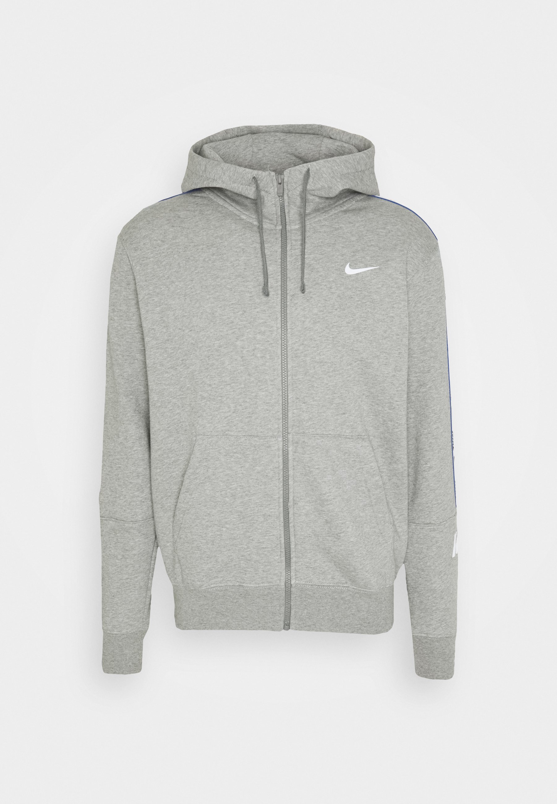 Nike Sportswear Repeat Hoodie Sweatjacke Dark Grey Heather White Dunkelgrau Meliert Zalando De