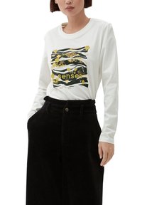 s.Oliver PRINT MIT 3/4 ÄRMELN - Langarmshirt - ecru