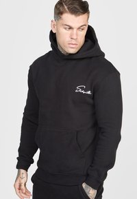 SIKSILK SCRIPT EMBROIDERY  - Luvtröja - black