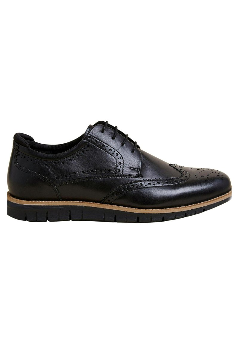 Marks & Spencer LEATHER SPORTS SOLE BROGUES Wandelschoenen black