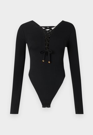 Elisabetta Franchi Top s dlouhým rukávem - nero