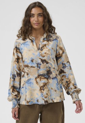 HIZZY GREECE - Blúz - brown/blue splash