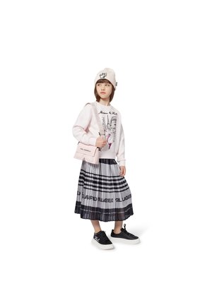 KARL LAGERFELD KIDS SKIRT - A-line skirt - black /charcoal grey