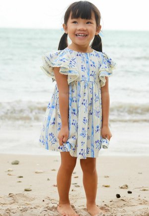 Vestido informal - blue floral