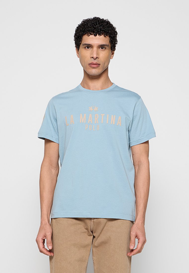 LA MARTINA T-shirt print blauw