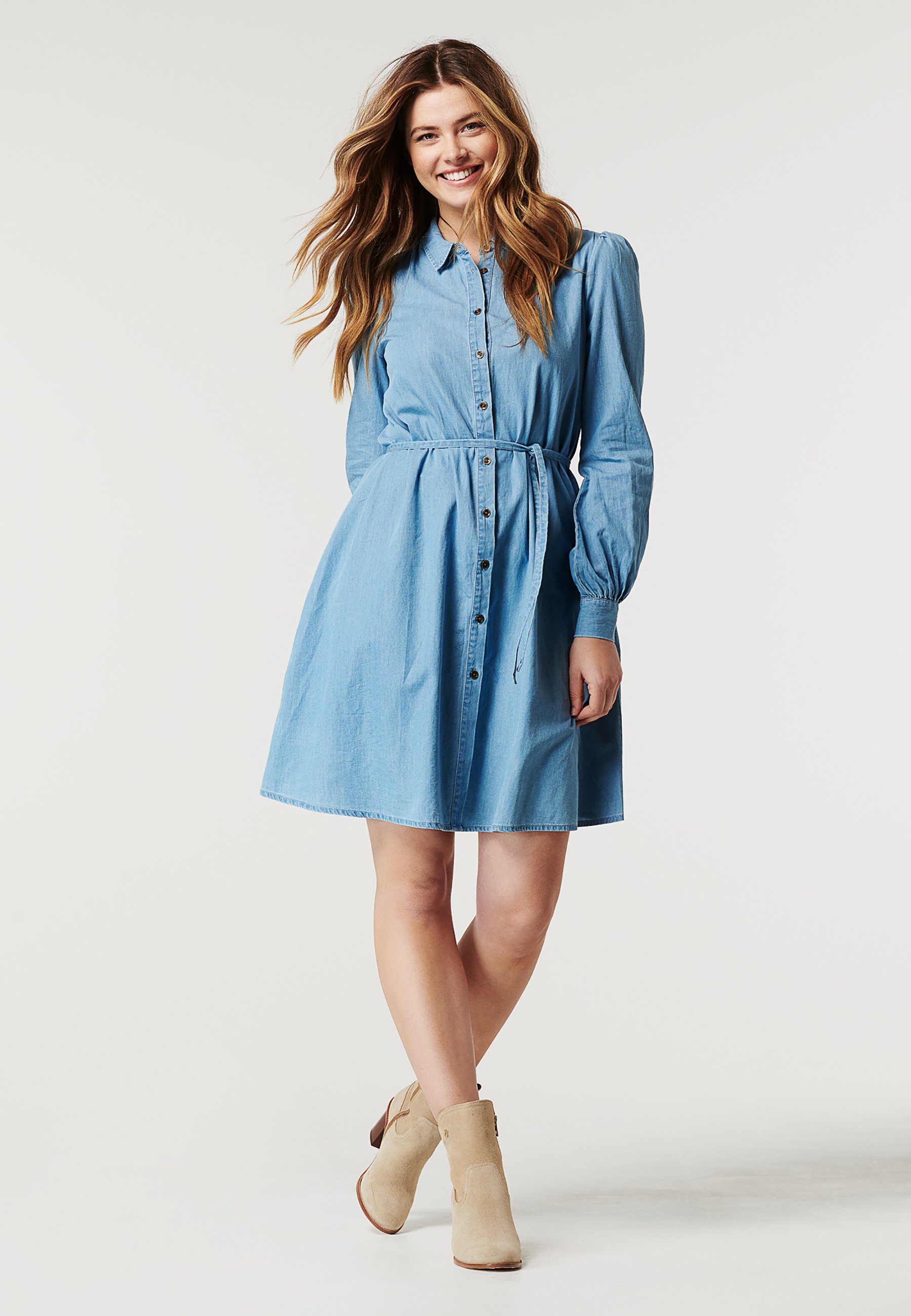 Noppies KALY - Denim dress - acid blue 