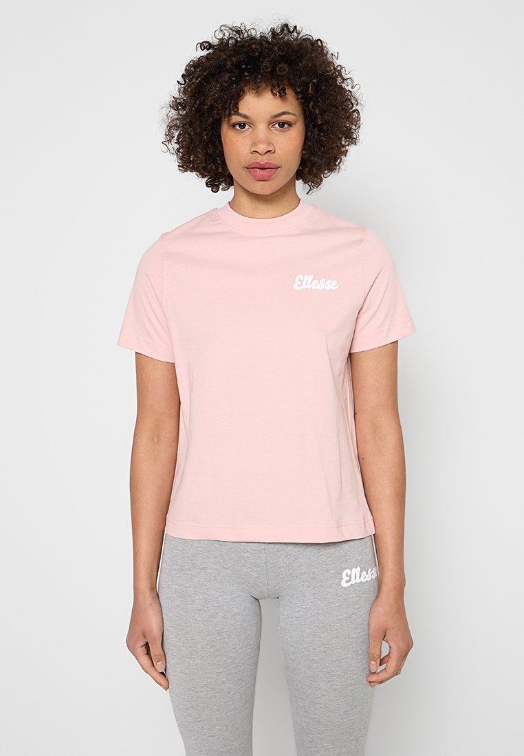 Ellesse T-shirt print donkerroze