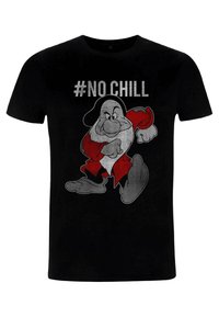 Henry Tiger SNOW WHITE CHILL NOT UNISEX - Triko s potiskem - black