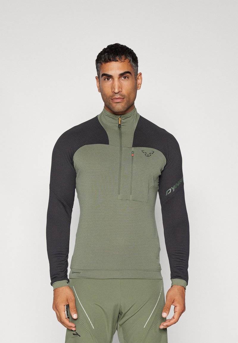Dynafit SPEED PTC 1/2 ZIP M - Fleecetrøjer - black out/thyme