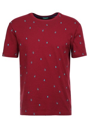 Print T-shirt - bordeaux