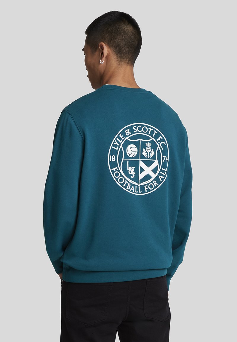 Sudadera Lyle & Scott Hombre | Color Navy, Logo Bordado | 100% Algodón, Corte Cómodo