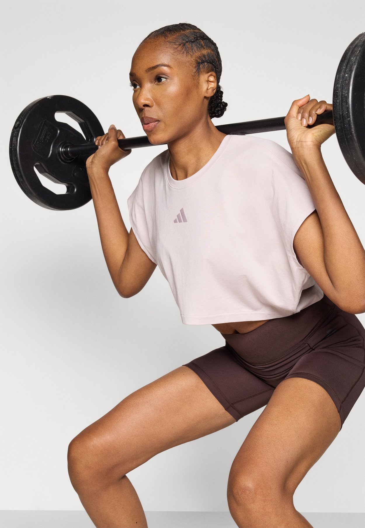 POWER WORKOUT CROPPED BOXY 3 STRIPES