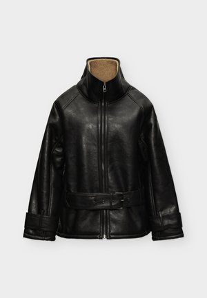 Topshop, TSTALIA BELTED COATED JACKET  - Зимно яке - black
