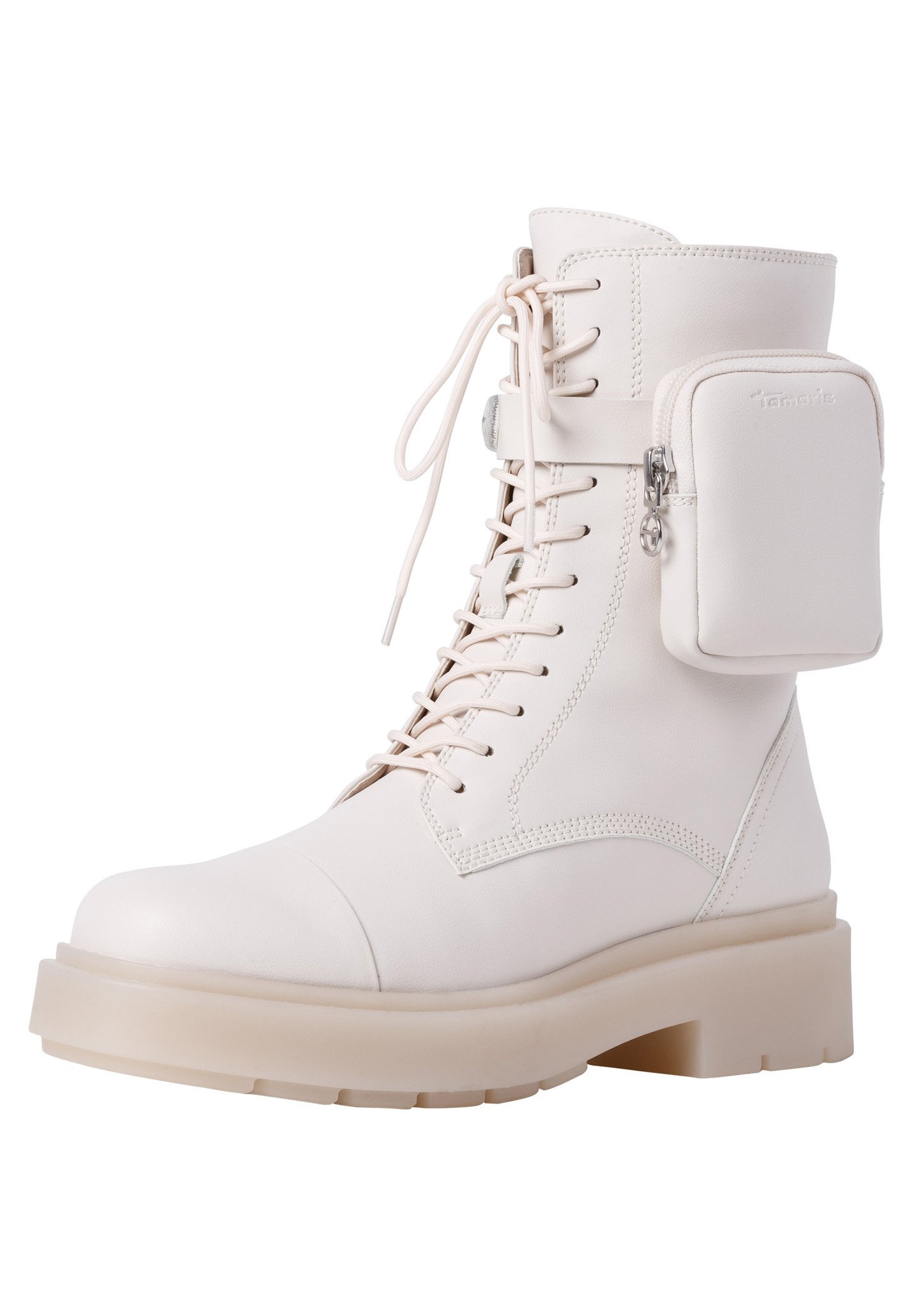 Tamaris Veterboots - ivory/beige - Zalando.nl