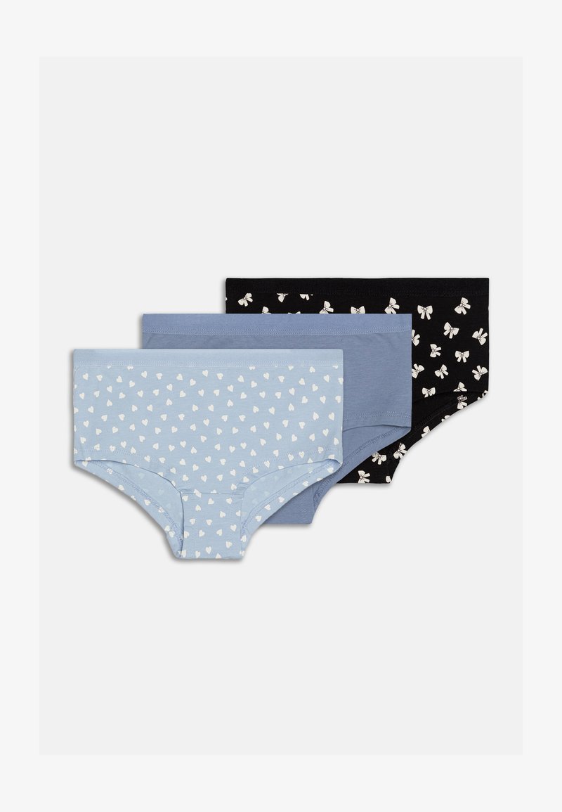 Lindex BRIEFS HEART BOW 3 PACK - Kalhotky - light blue