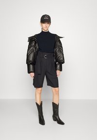 pure cashmere MOCKNECK - Camisola - dark navy