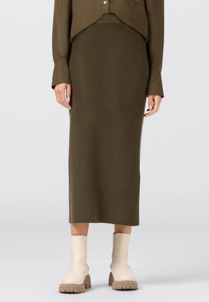 Pencil skirt - olive