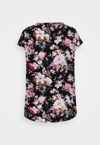 ONLY Tall ONLVIC - T-shirt estampada - black big larry flower