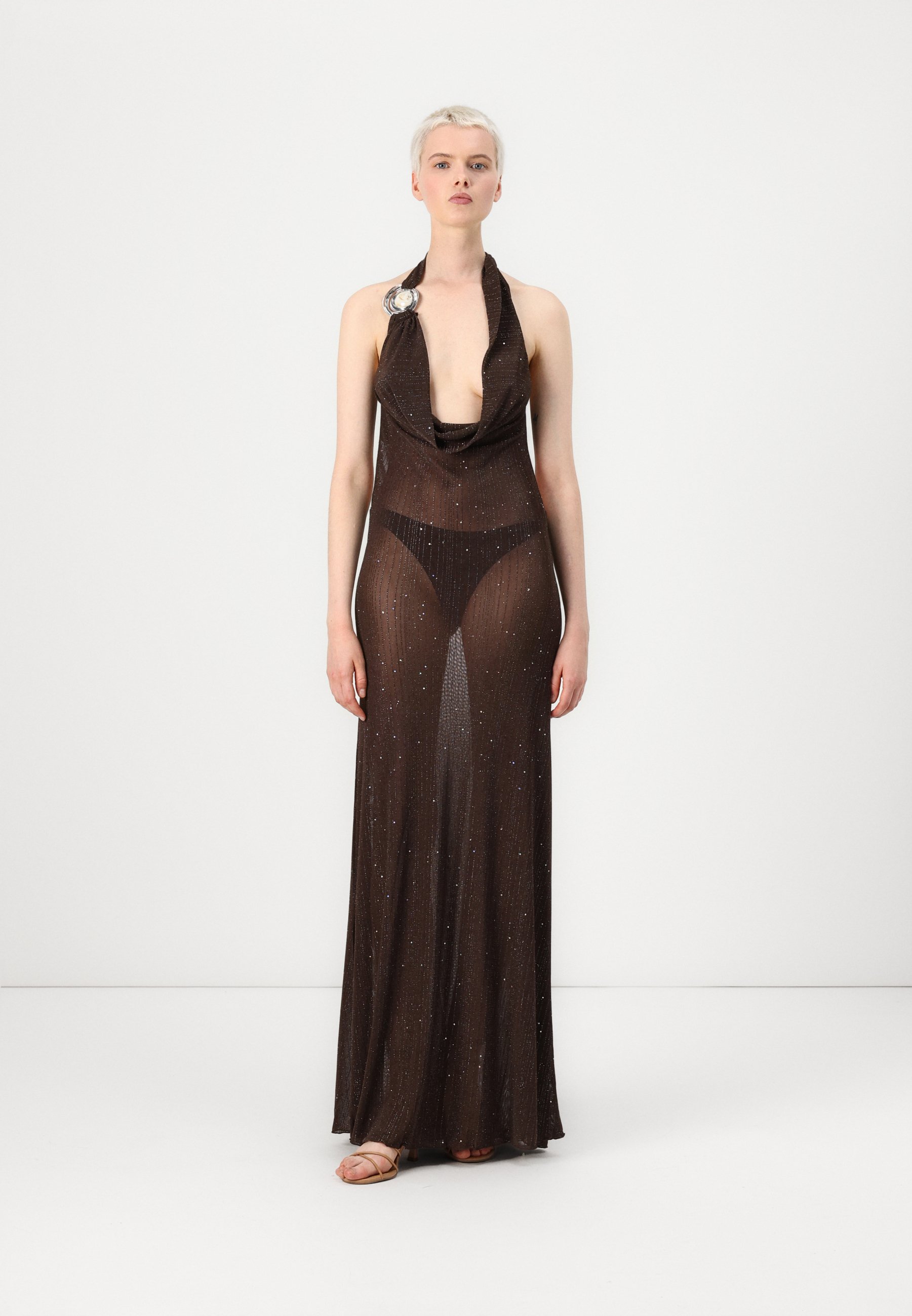 Jaded London PLUNGE DRESS - Occasion wear - brown - Zalando.ie