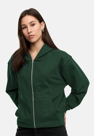 Zip-up sweatshirt - green washed