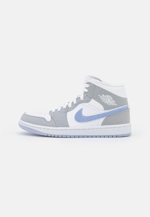 Jordan AIR JORDAN 1 MID - Baskets montantes - white/aluminum/wolf grey